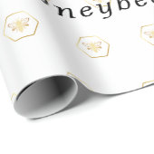 Moderne & Elegante Gouden Imker Cadeaupapier (Rol Hoek)