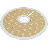 Moderne elegante gouden kerstbomen en sneeuwvlokke kerstboom rok (Gekanteld)