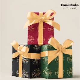 Moderne Elegante Gouden Kerstmis Nieuwjaar Vakanti Satijnen Lint