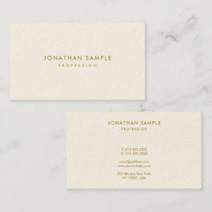 Moderne Elegante Gouden Kleine Lettertype Sjabloon Visitekaartje
