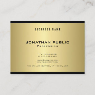 Moderne Elegante Gouden Look Trendy Glamoureuze Lu Visitekaartje