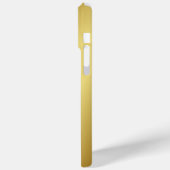 Moderne Elegante Gouden Metallic monogrammed Naam Case-Mate iPhone Case (Achterkant / Links)