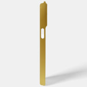 Moderne Elegante Gouden Metallic monogrammed Naam Case-Mate iPhone Case (Achterkant / Rechts)