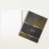 Moderne Elegante Gouden Monogram Planner (Display)