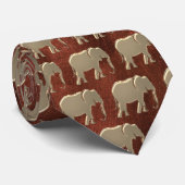 Moderne Elegante Gouden Patroon Stropdas (Opgerold)