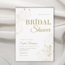 Moderne Elegante Gouden Pioenrozen Schets Bruiloft