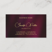 Moderne elegante gouden script naam tekst luxe visitekaartje (Voorkant)