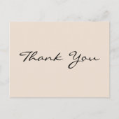 Moderne Elegante Gouden Script Rustieke Aarde Dank Briefkaart (Voorkant)