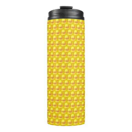 Moderne Elegante Gouden Stippen Thermosbeker (Voorkant)