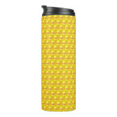 Moderne Elegante Gouden Stippen Thermosbeker (Geroteerd rechts)