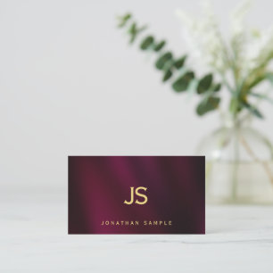 Moderne Elegante Gouden Tekst Monogramma Maak Je E Visitekaartje