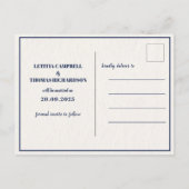 Moderne Elegante Gouden Typografie SAVE THE DATE Aankondigingskaart (Achterkant)