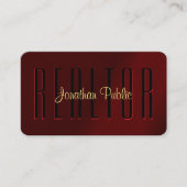 Moderne Elegante Gouden Typografie Script Naam Rea Visitekaartje (Voorkant)