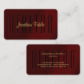 Moderne Elegante Gouden Typografie Script Naam Rea Visitekaartje (Voorkant / Achterkant)