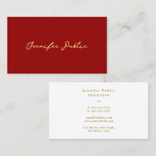 Moderne elegante gouden typografie Script tekst ro Visitekaartje