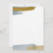 Moderne Elegante Gouden VIJFTIG 50e Verjaardagsfee Kaart (Achterkant)