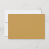 Moderne Elegante Gouden & Witte QR Code Trouwfeest RSVP Kaartje (Achterkant)