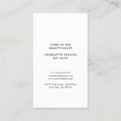 Moderne, elegante grafische vormgeving Gold Black  Visitekaartje (Achterkant)