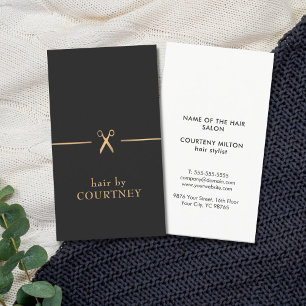 Moderne, elegante grafische vormgeving Gold Black  Visitekaartje