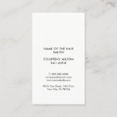 Moderne, elegante grafische vormgeving Gold Black  Visitekaartje (Achterkant)