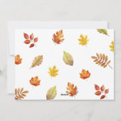 Moderne Elegante Grateful Herfst Thanksgiving Feestdagenkaart (Achterkant)