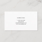 Moderne elegante grijze houten consultant visitekaartje (Achterkant)