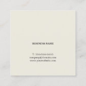 Moderne Elegante Grijze Strepen Consultant Vierkante Visitekaartje (Achterkant)