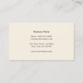 Moderne Elegante Grijze Strepen Monogram Consultan Visitekaartje (Achterkant)