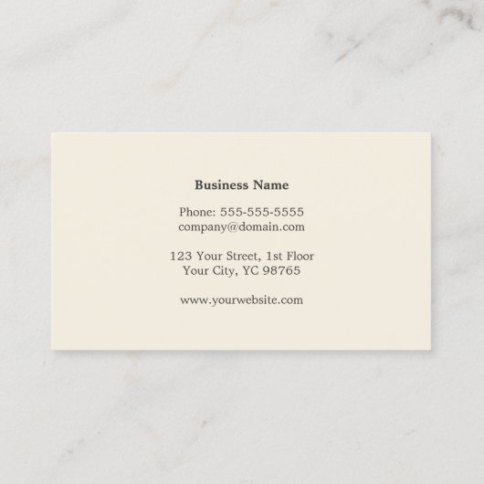 Moderne Elegante Grijze Strepen Monogram Consultan Visitekaartje (Achterkant)