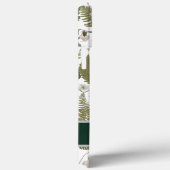 Moderne elegante groen lente bladeren en bloemen Case-Mate iPhone case (Achterkant / Rechts)