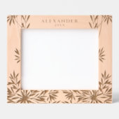 Moderne elegante groene bladeren houten laser gegr gegraveerde lijstjes (Voorkant)