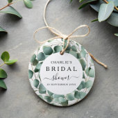Moderne Elegante Groene Bruidsdouche Bedankjes Labels