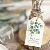 Moderne Elegante Groene Bruidsdouche Cadeaulabel