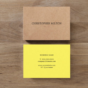 Moderne Elegante Groene Gedrukte KraftPaper Consul Visitekaartje
