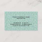 Moderne elegante groene glitter en gouden strepen visitekaartje (Achterkant)