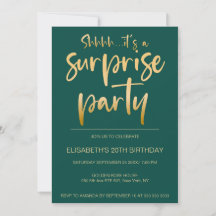 Moderne Elegante Groene Gouden Verjaardagsfeest Su