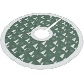 Moderne elegante groene kerstbomen en sneeuwvlok kerstboom rok (Gekanteld)