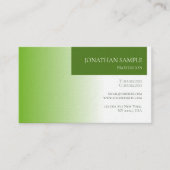 Moderne Elegante Groene Natuur Milieu Luxe Visitekaartje (Voorkant)