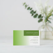 Moderne Elegante Groene Natuur Milieu Luxe Visitekaartje (Staand voorkant)