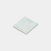 Moderne Elegante Groene Script Gepersonaliseerde Z Post-it® Notes (Schuin)