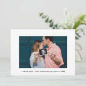 Moderne elegante groene strepen komen binnenkort z aankondiging (Staand voorkant)