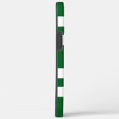 Moderne Elegante Groene Strepen Naam iPhone iPad H Case-Mate iPhone Case (Achterkant / Rechts)