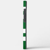 Moderne Elegante Groene Strepen Naam iPhone iPad H Case-Mate iPhone Case (Achterkant / Links)