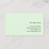 Moderne, elegante, groengedrukte KraftPaper-consul Visitekaartje (Achterkant)