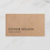 Moderne, elegante, groengedrukte KraftPaper-consul Visitekaartje (Voorkant)