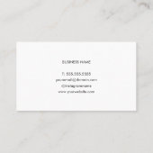 Moderne Elegante Groenten Voeding Life Coach Visitekaartje (Achterkant)