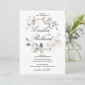 Moderne elegante groenvoorziening eucalyptus en go kaart (Staand voorkant)