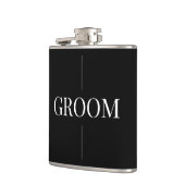 Moderne Elegante Groom Flask Heupfles (Links)
