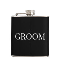 Moderne Elegante Groom Flask