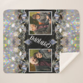 Moderne elegante grootvader Creëer uw eigen foto's Sherpa Deken (Voorkant (horizontaal))